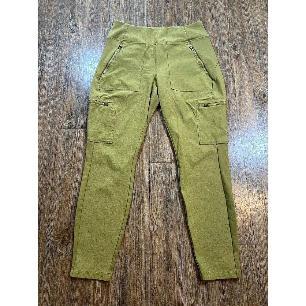 Athleta Headlands Hybrid Cargo Pants Hiking Zipper Pockets 8P Womens